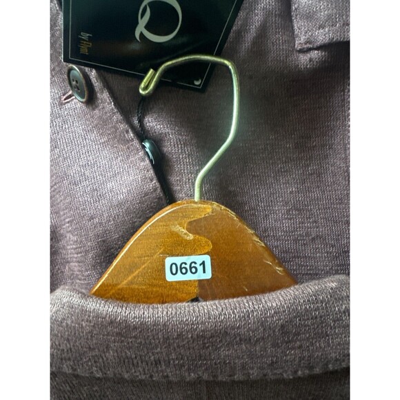 Q by Flynt Blazer Men 48R Jacket Suit Purple Burgundy 2 Button Single-Breasted - Picture 15 of 15